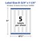 Avery Durable Waterproof Rectangle Labels with Sure Feed, 9.75" x 1.25"